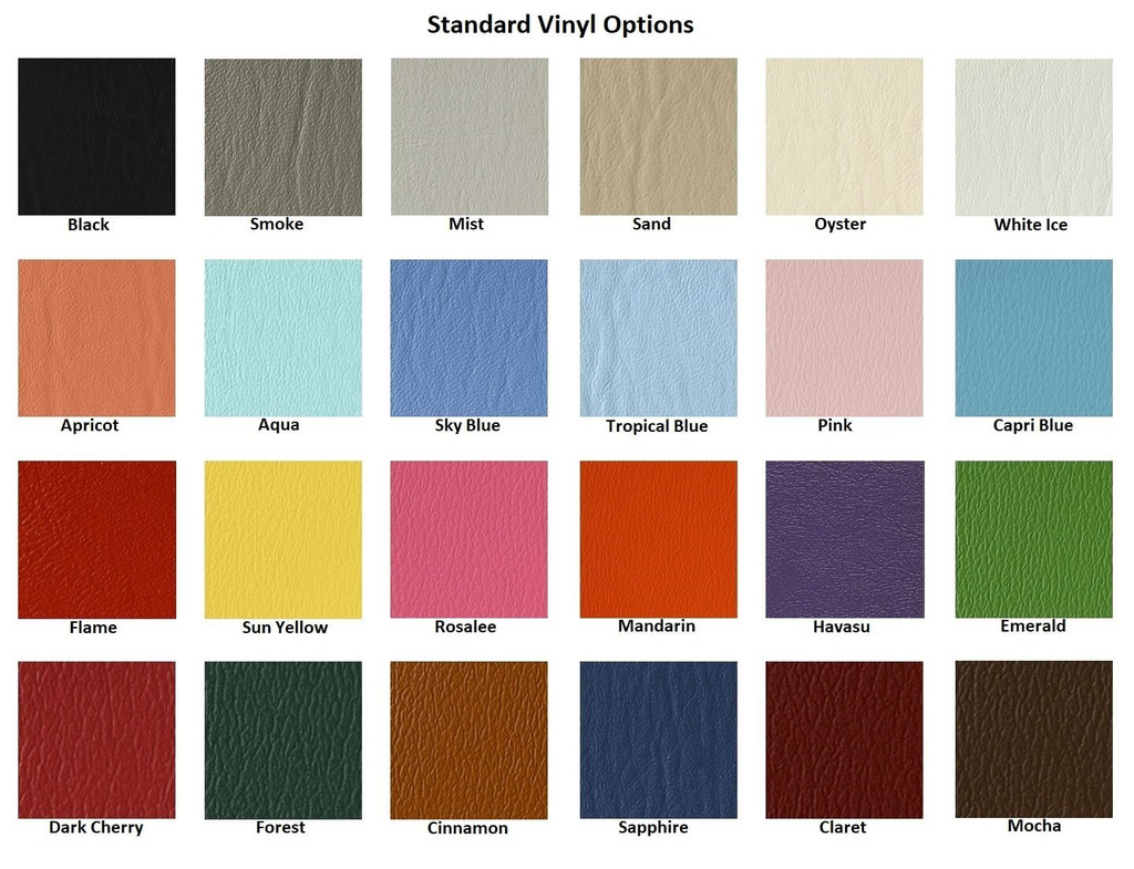 Malibu Retro Diner Booth Standard Vinyl Options