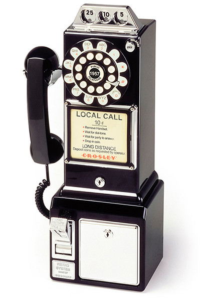 1950's Public Payphone Black