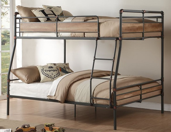 Ballard Industrial Metal Full over Queen Bunk Bed Room