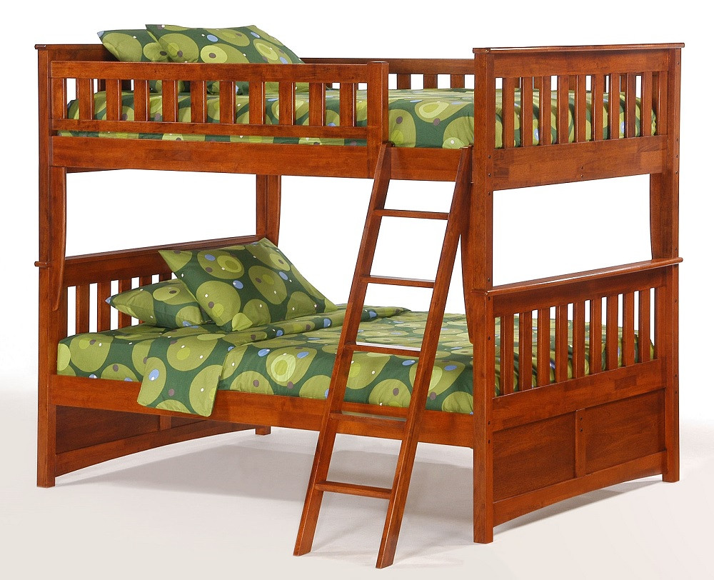 Eastwood Cherry Full over Full Bunk Beds