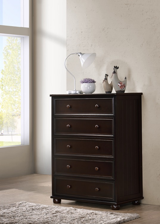 Foster Espresso 5 Drawer Chest Room