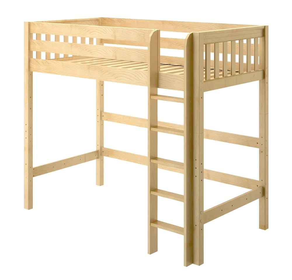 Bennett Natural Twin XL High Loft Beds for Teens-No Mattress