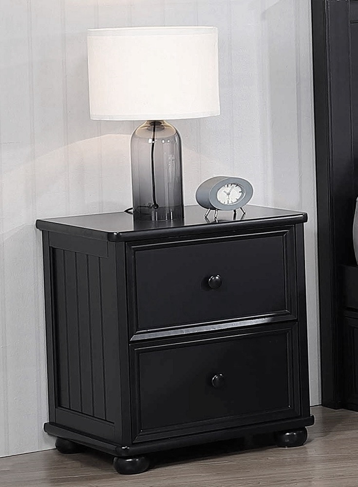 Eberhardt Black Nightstand Room