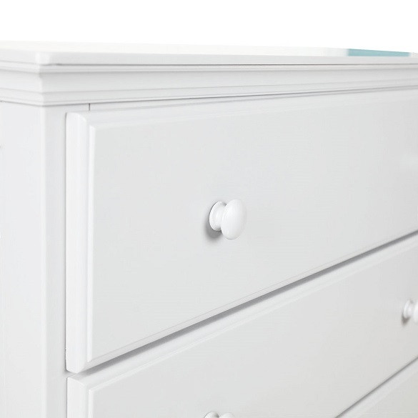 Chelsea White 3 Drawer Chest Detail