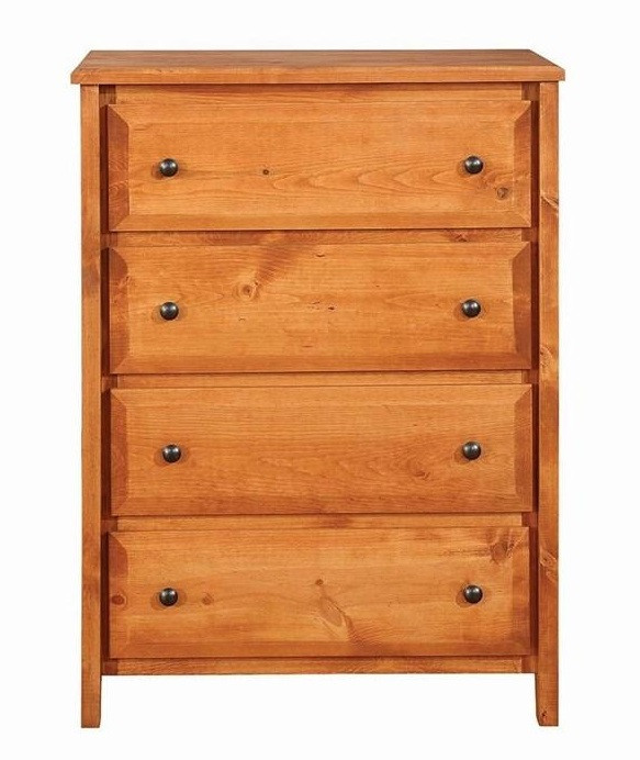 Black Mountain 4 Drawer Chest Front View