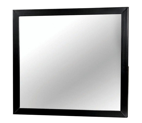 Decker Black Rectangle Mirror