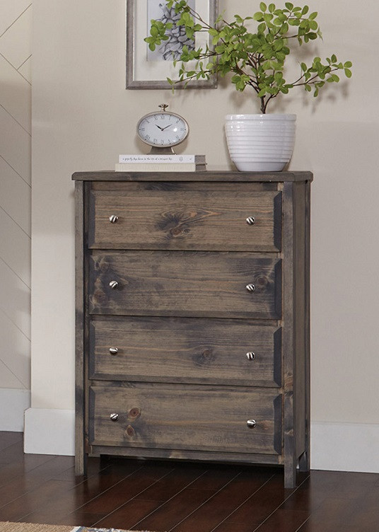 Carmichael Gray Wooden Chest of Drawers Room 2