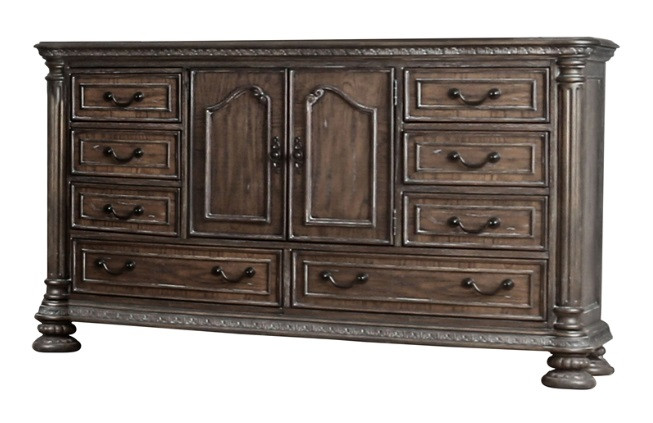 Lucinda Eight Drawer Dresser Angled View