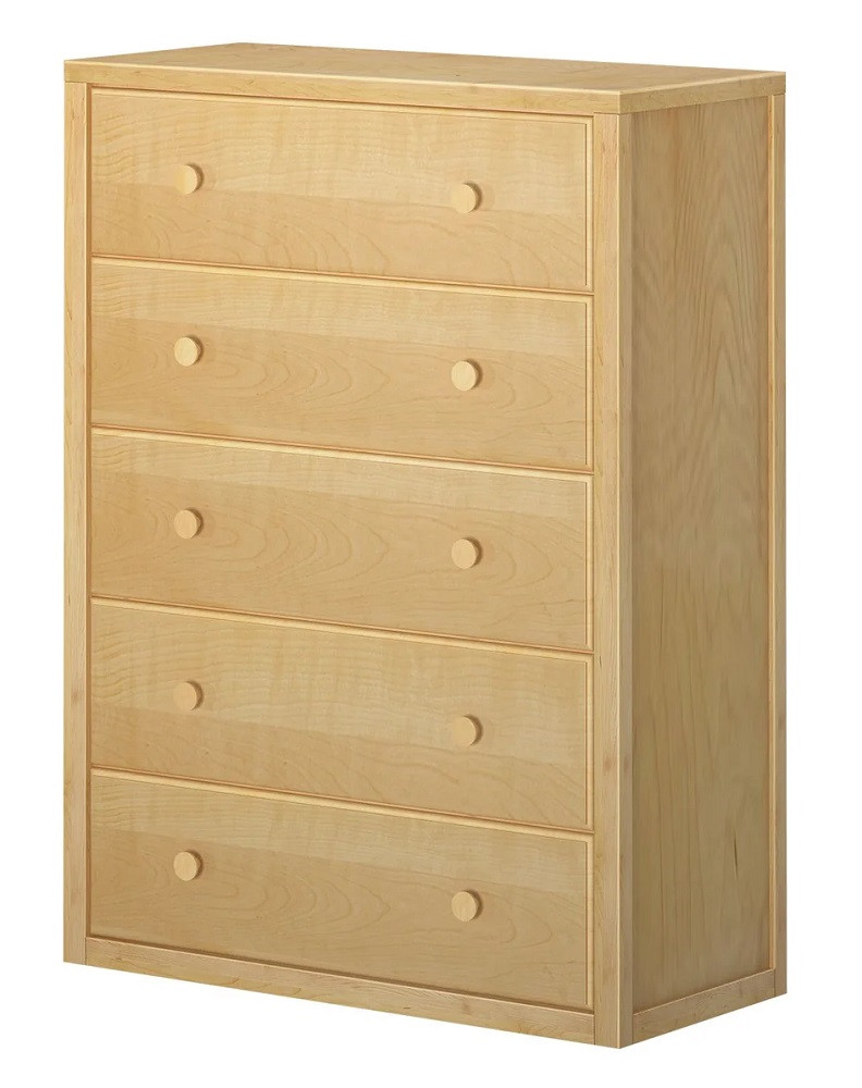 Lingo Natural 5 Drawer Dresser Angled View