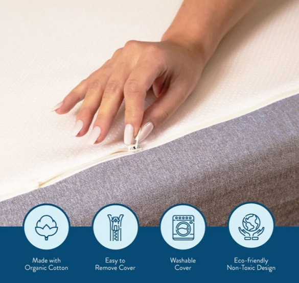 Max Queen Size Memory Foam Mattress Organic Cotton Cover Information 2