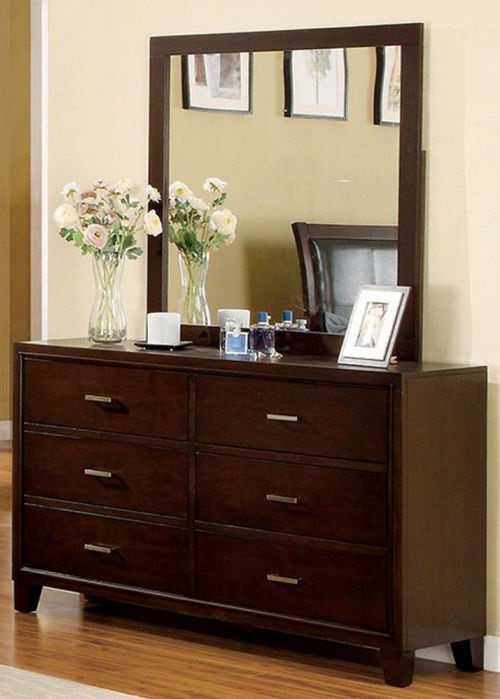 Eastern Six Drawer Dresser shown with Optional Mirror Room