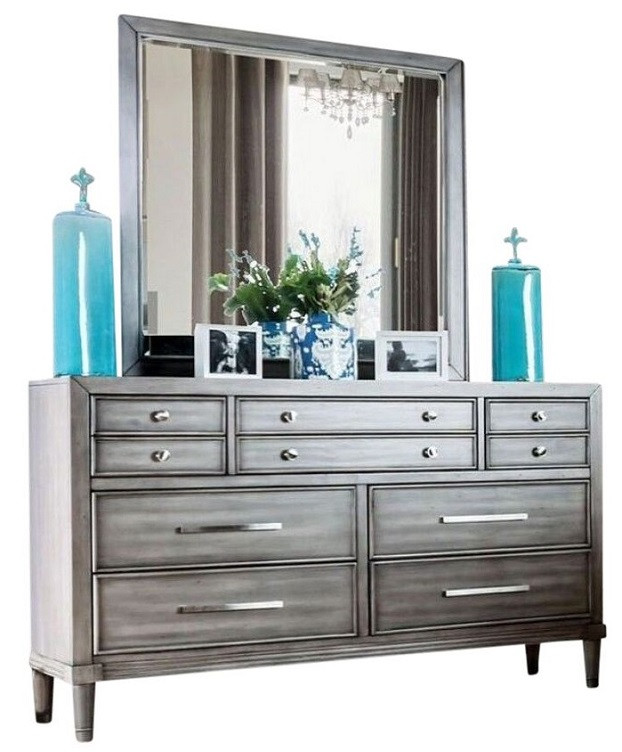 Aires Bedroom Mirror shown with Optional Dresser