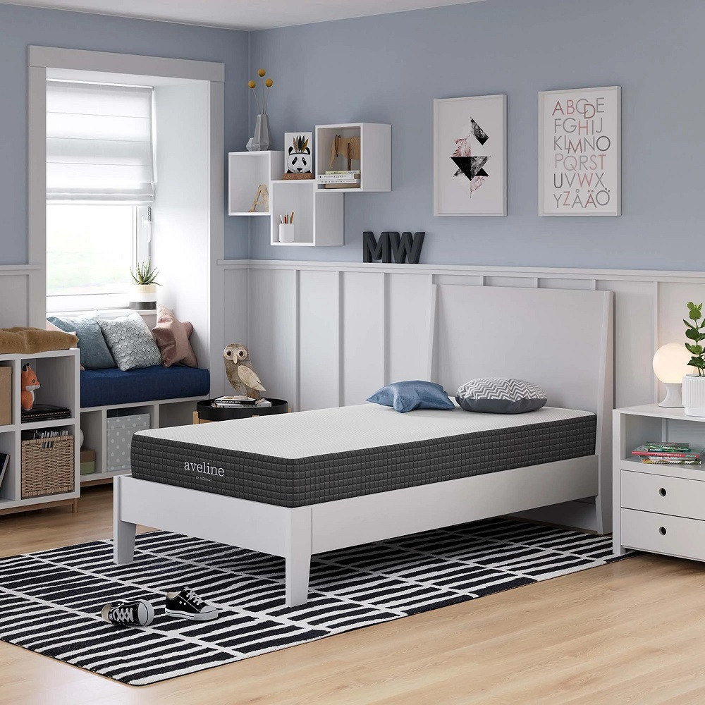 Bryant Memory Foam Twin XL Mattress Angled View Room