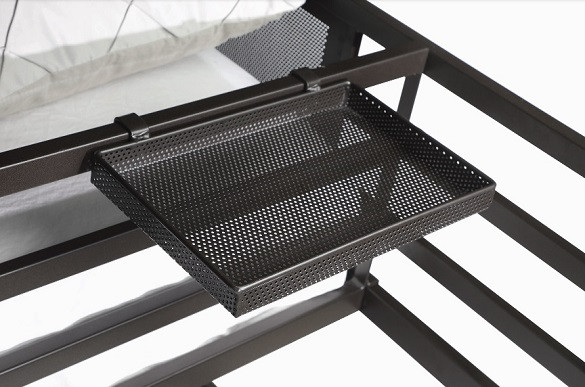 Triad Metal Full over Twin XL over Queen Triple Bunk Bed Removable Tray
