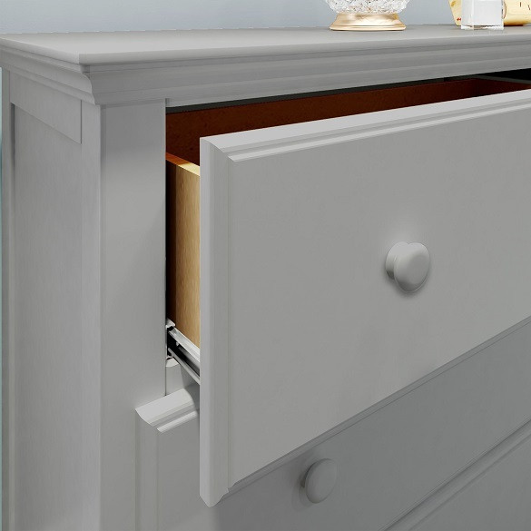 Almere Gray 6 Drawer Dresser Detail