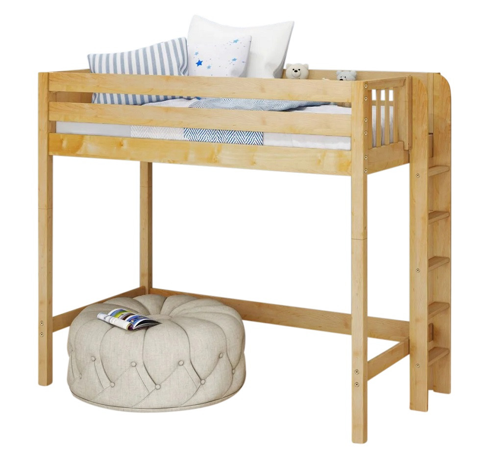 Becks Natural Twin XL College Loft Bed