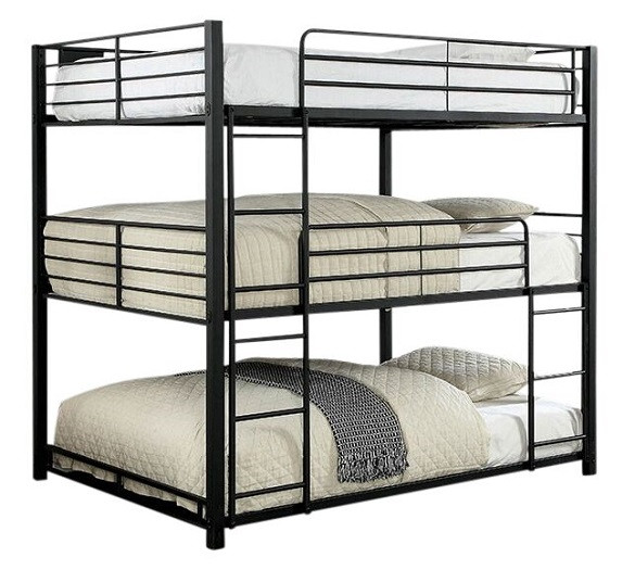 Hugo Metal Full Size Three Bed Bunk Bed