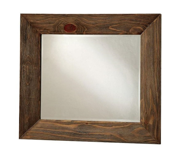 Calistoga Burnished Brown Wooden Mirror