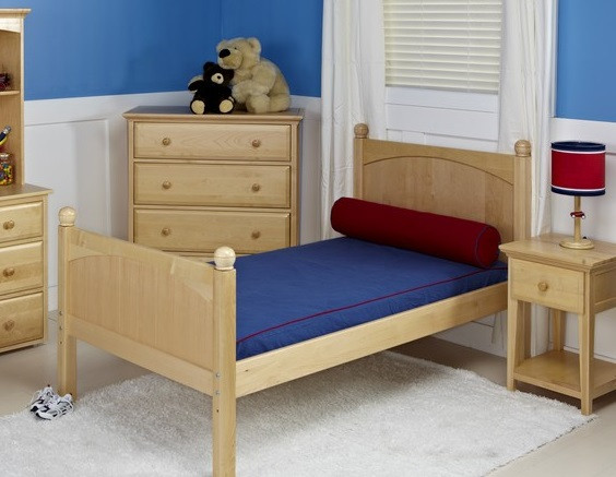 Lingo Natural Finish Kids Twin Bed Room