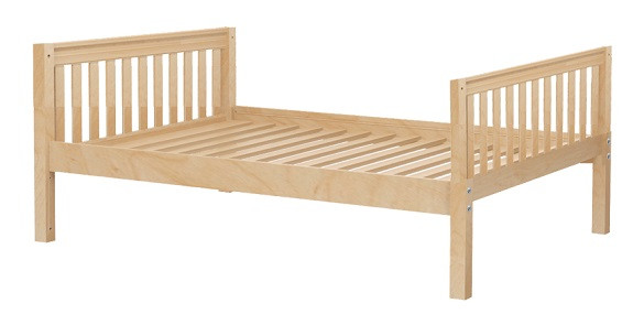Lingo Natural Finish Kids Full Size Beds-Slatted Ends