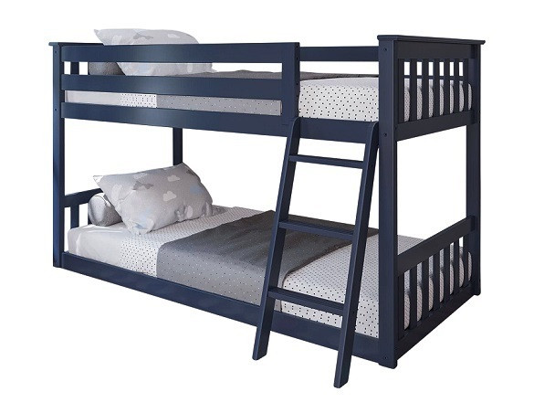 Brody Blue Low Bunk Beds for Kids