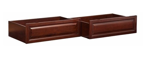 Ogden Walnut Bunk Bed with Stairs underbed storage drawers