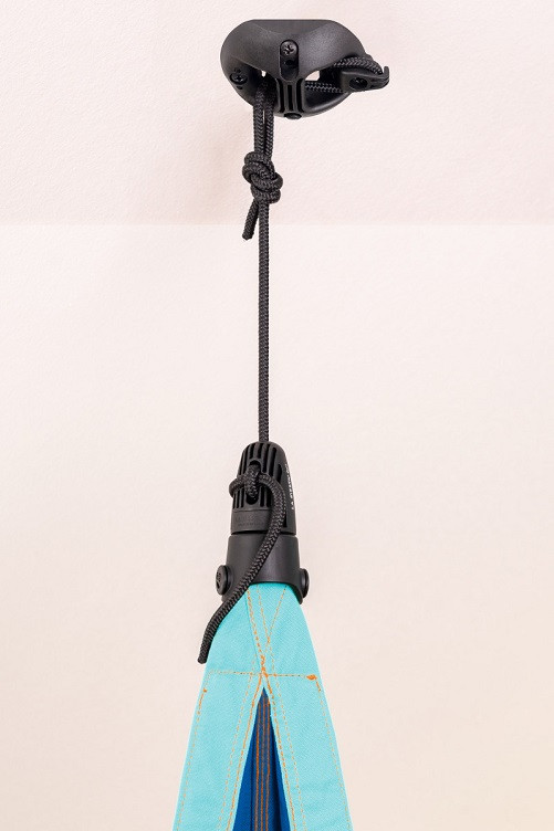 Indoor Outdoor Blue/Turquoise Kids Cuddle Hammock Hardware