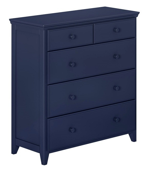 Baldwin Blue 5 Drawer Chest
