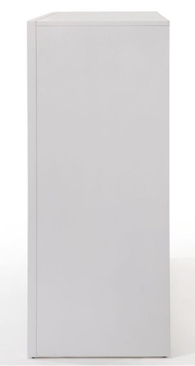 Manville White 5 Drawer Chest Side View