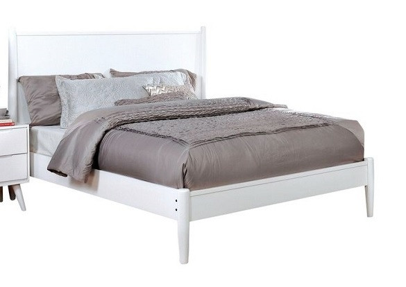 Cadelle White Platform Bed Queen