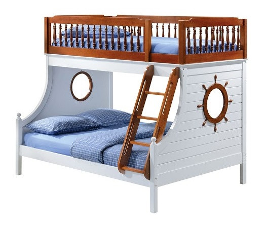 Norton Ship Wheel Twin over Full Bunk Bed