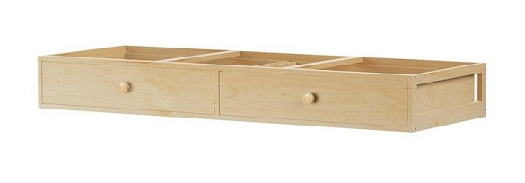 Stella Natural Optional Set of 2 Under Bed Storage Drawers