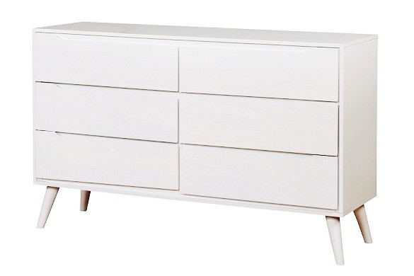 Cadelle White 6 Drawer Dresser
