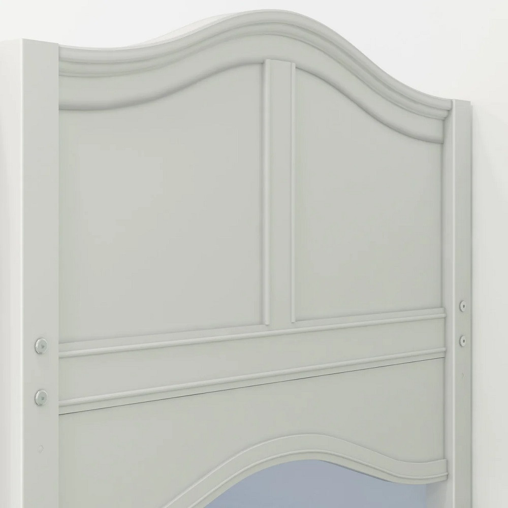 Mariah White Bunk Beds for Girls Bed End Detail
