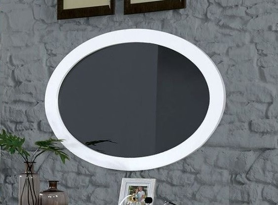 Cadelle White Oval Mirror Room