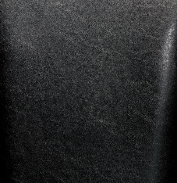Akron Brown Cherry Poker Chairs Black Leatherette Detail