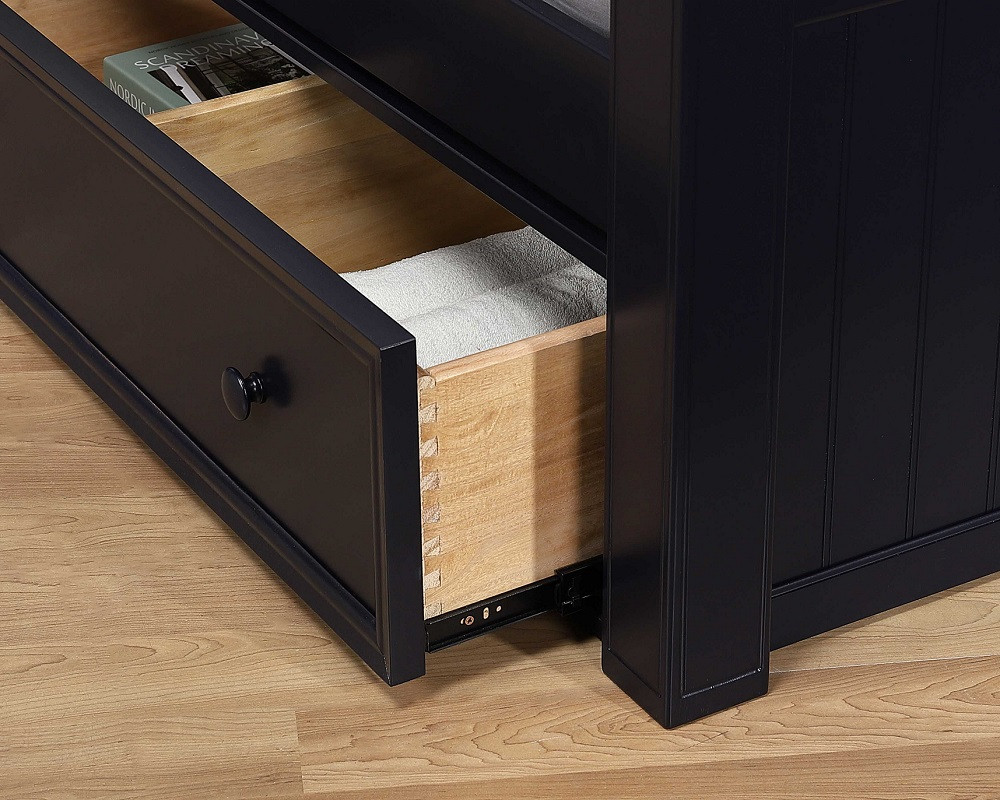 Beatrice White Chest of Drawers Drawer Glide Detail