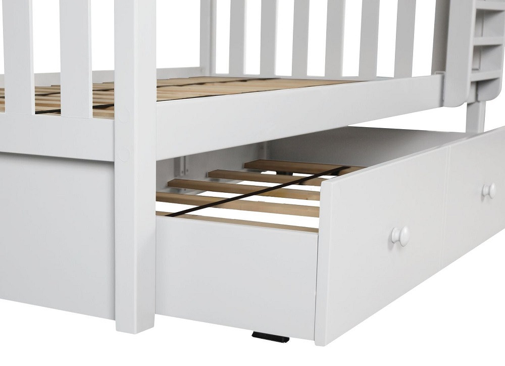 Anaya White Optional Twin Storage Trundle shown with Slats