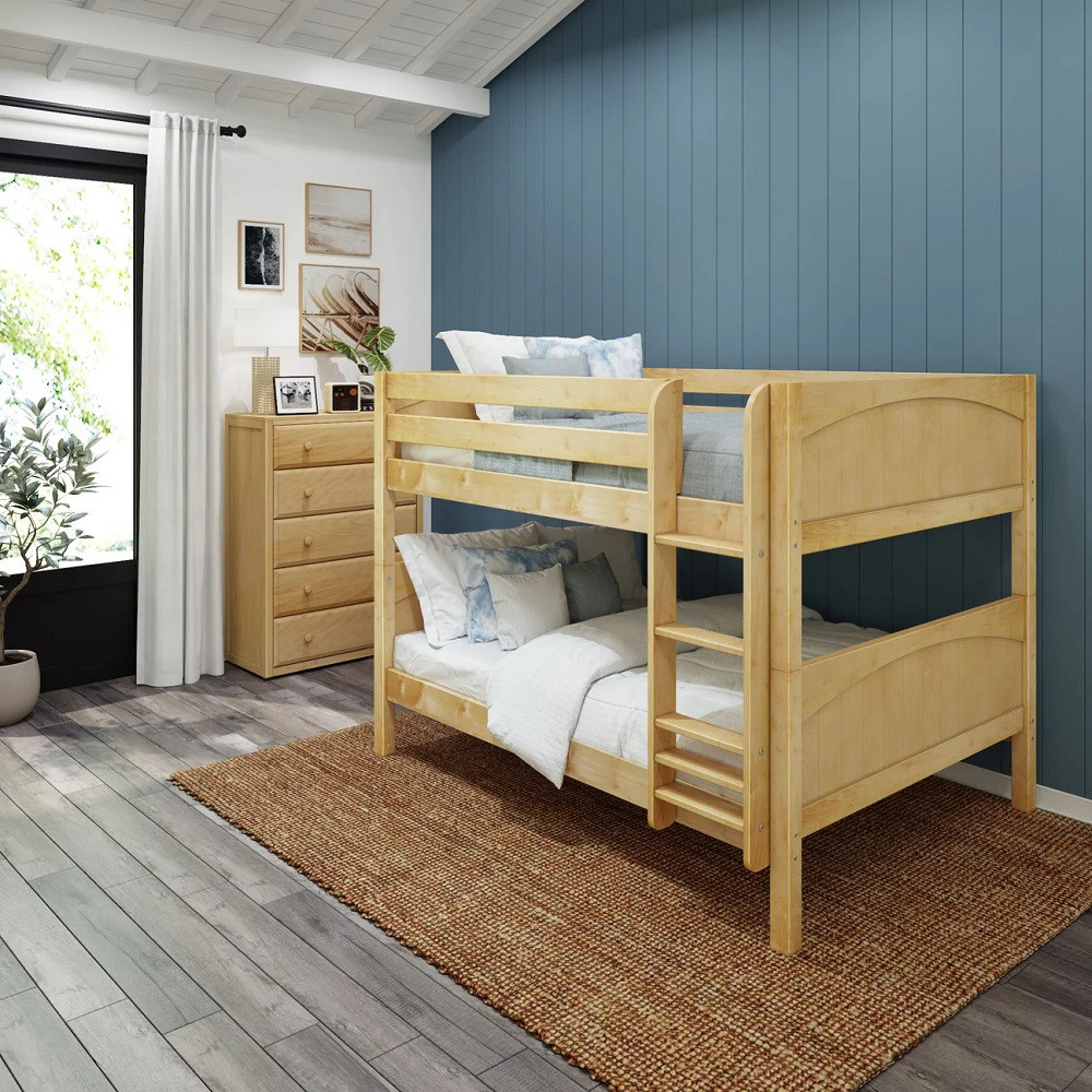 Southern Shores Natural Full  Low Bunk Beds Room