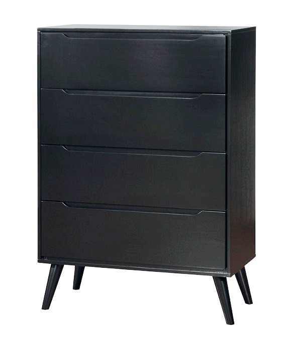 Decker Black 4 Drawer Chest