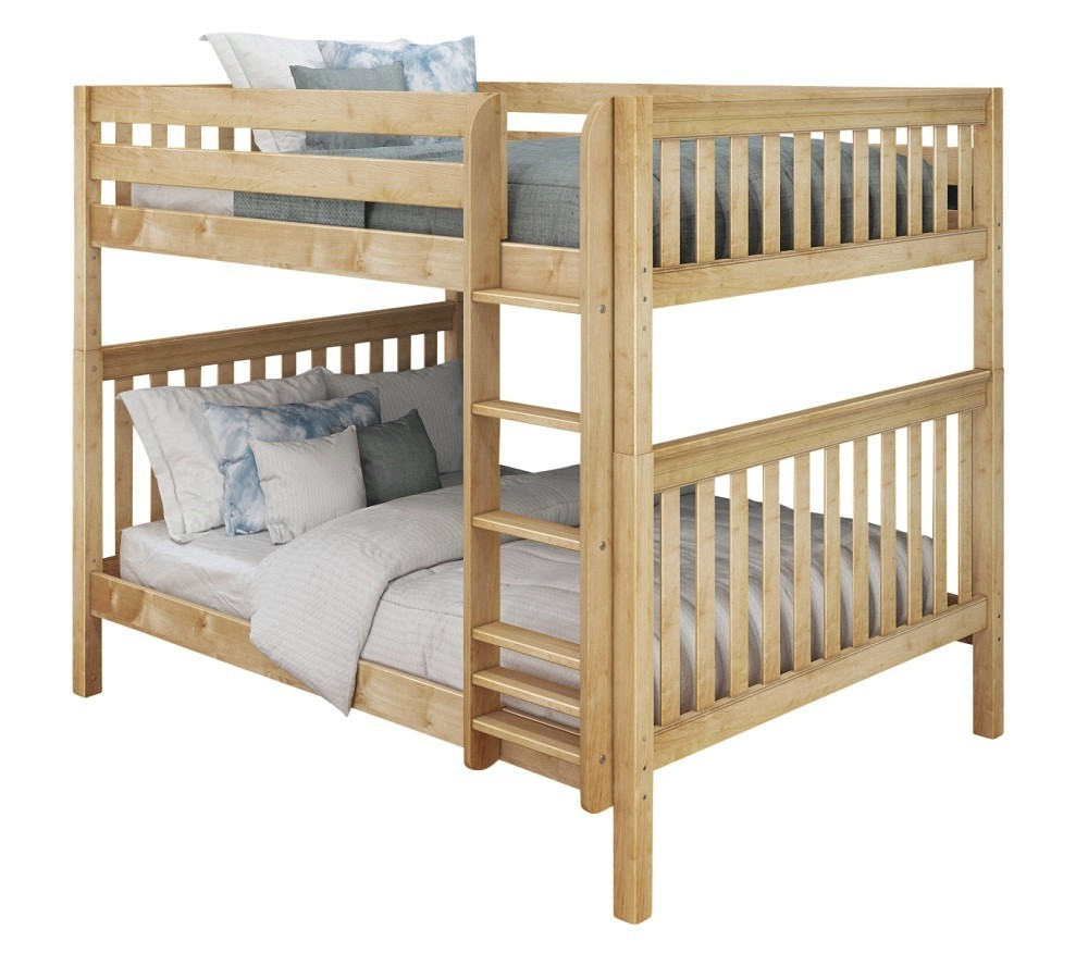 Bennett Natural Queen over Queen Bunk Bed