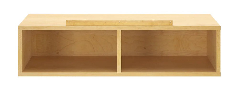 Bennett Natural Optional Single Under Bed Storage Cubby Front View