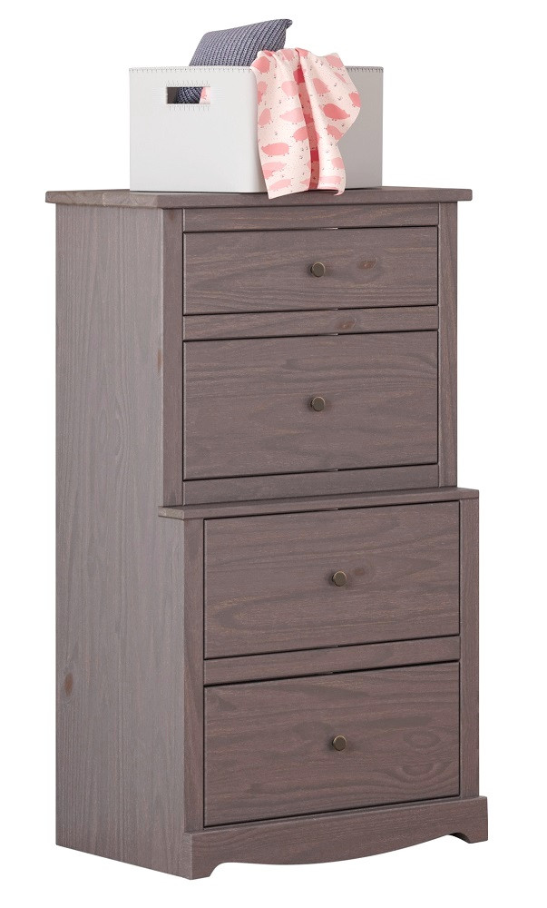 Tribeca Distressed Walnut 4 Drawer Chest