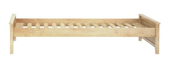 Lingo Natural Twin Platform Bed Frame Front
