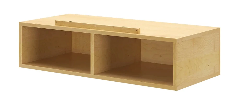 Lingo Natural Optional Single Under Bed Storage Cubby Angled View