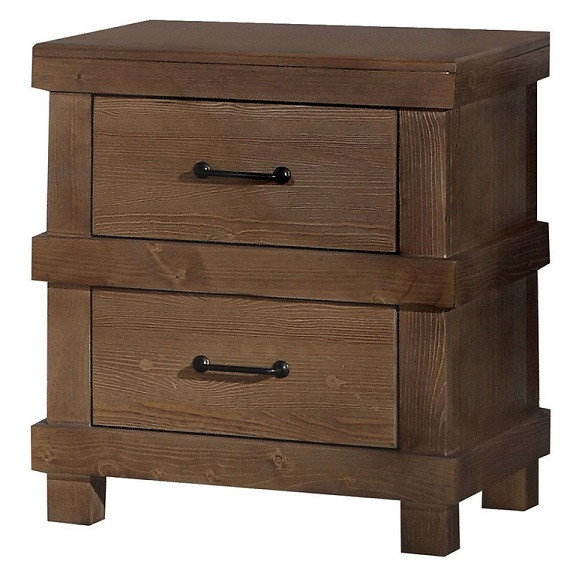 Ryder Antique Oak 2 Drawer Nightstand