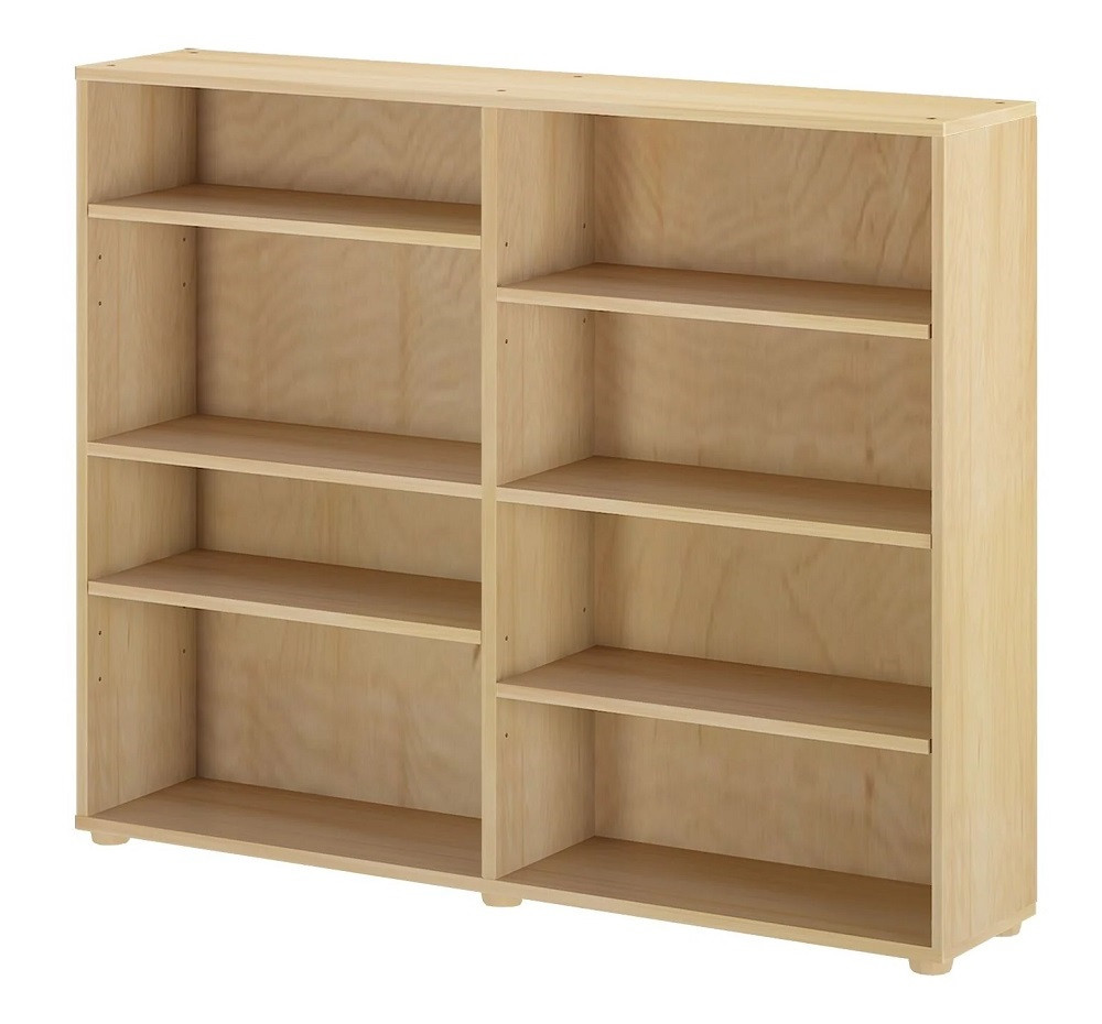 McQwinn Natural 8 Shelf Bookcase for Full Size