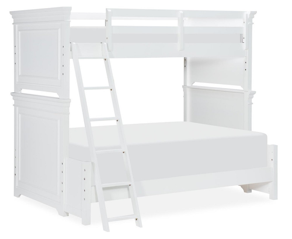Selena White Twin over Full Bunk Bed
