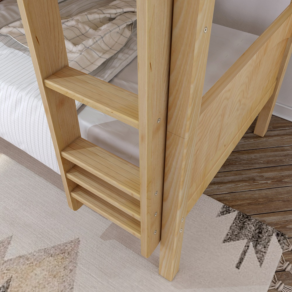 Stella Natural Triple Bunk Bed Ladder Detail