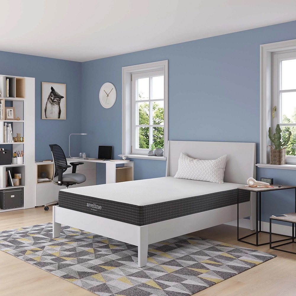 James Full Bunk Bed Mattress Angled View Room